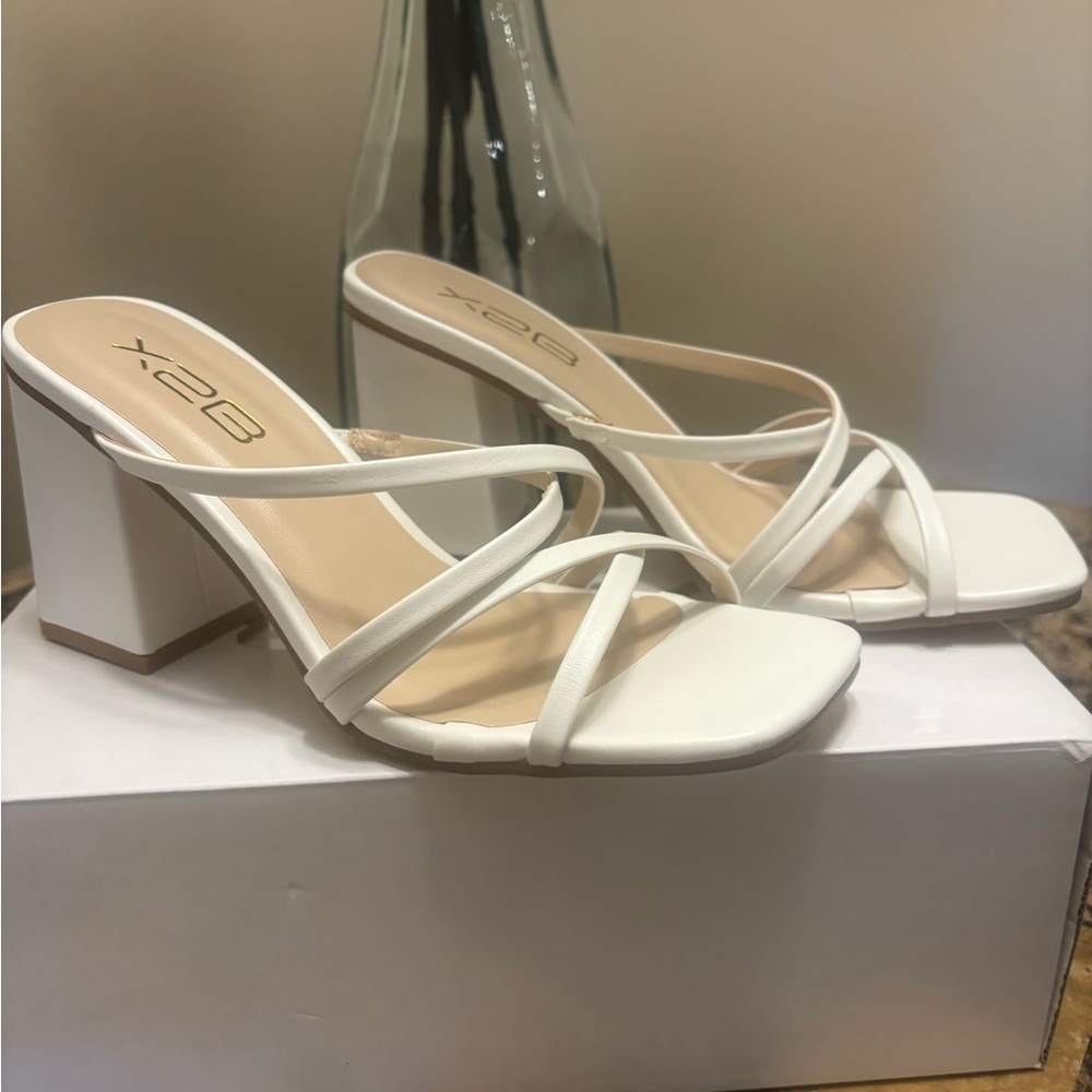 NEW White strap sandals